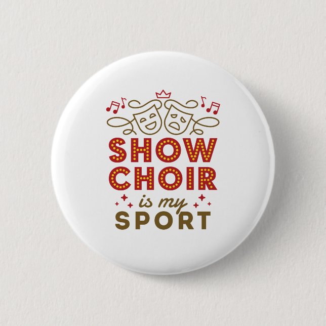 Visa Choir är min sport Knapp (Framsida)