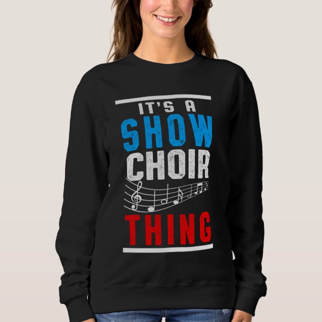 Visa Choir Sak Musik noter Singer Orchestra Co T Shirt (Framsida)
