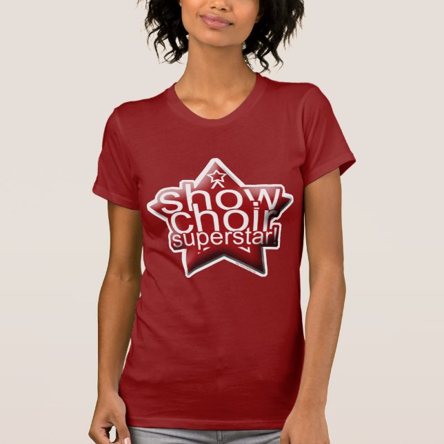 Visa Choir Superstar! T-shirt (Framsida)