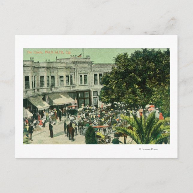 Visa CirclePalo Alto, CA Vykort (Framsida)