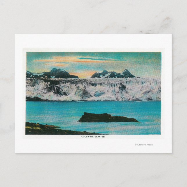 Visa Columbia Glacier, Alaska Vykort (Framsida)