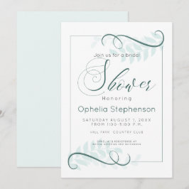 Visa Dammens Löv Jade-accenter Inbjudningar