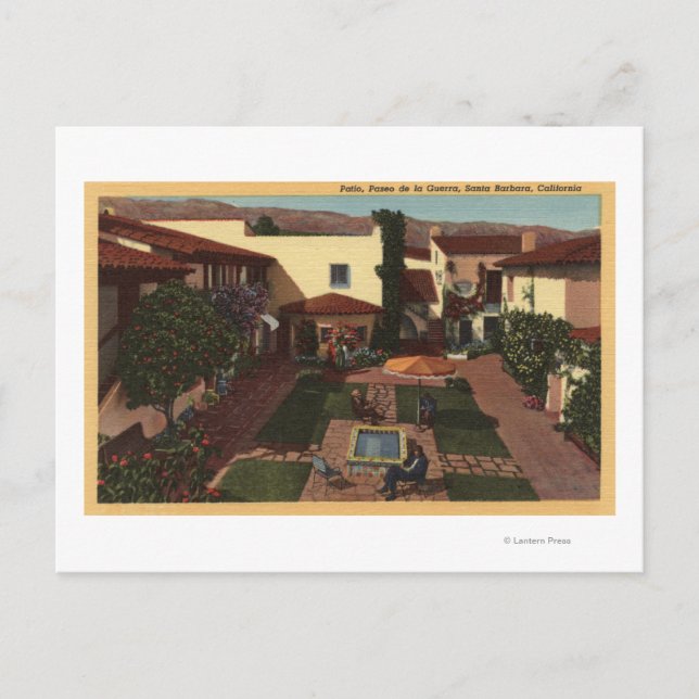 Visa De la Guerra Patio & Shops Vykort (Framsida)