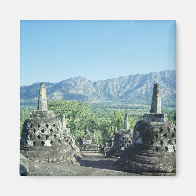 Visa de tre cirkulära terrasserna magnet (Framsidan)