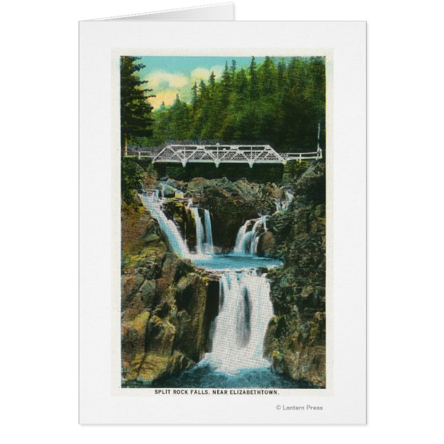 Visa delade Sten-skärmar och bron Hälsningskort (Framsidan)