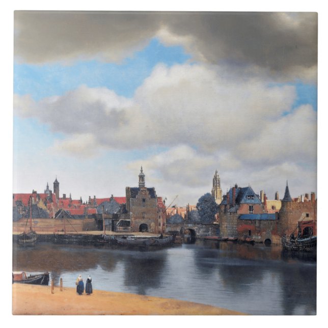 Visa Delft, Johannes Vermeer Kakelplatta (Framsidan)