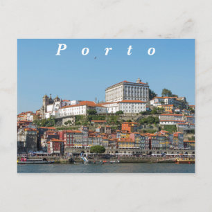 Visa den historiska delen av Porto. Vykort
