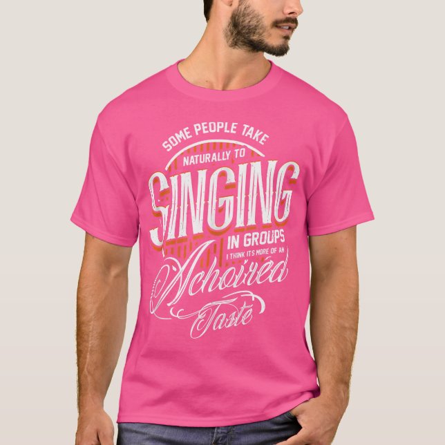Visa design för opera Singer - inloggning med GR T Shirt (Framsida)