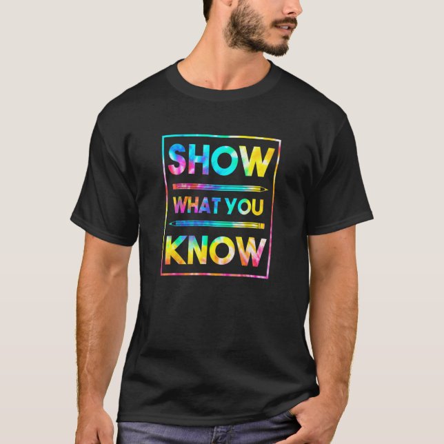 Visa det som du känner till Studenter-testen för E T Shirt (Framsida)