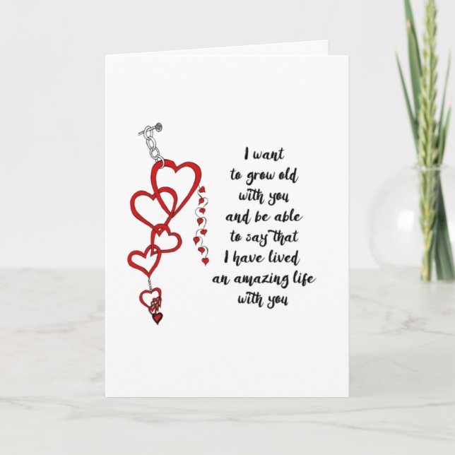 VISA DIG ALLA MIN KÄRLEK *CELEBRATE VÅR ÅRSDAGS* KORT (Framsida)