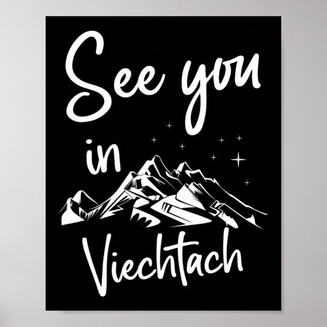 Visa dig i Viechtach Tyskland Vacation Ski Poster (Framsidan)