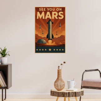 Visa dig på Mars Poster