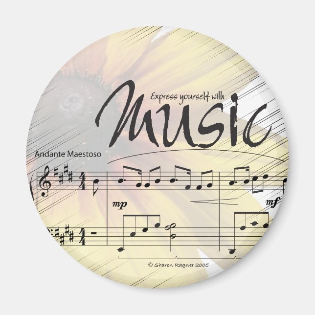 Visa dig själv med Music Magnet (Framsidan)