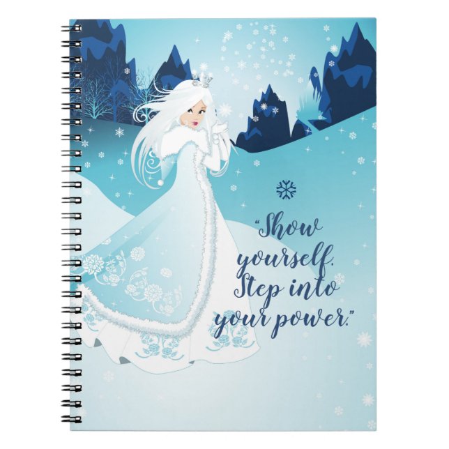 Visa dig själv! Winter Wonderland spiral Journal Anteckningsbok (Framsidan)