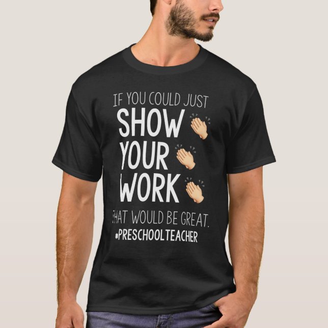 Visa din arbetslärare i Back to school T Shirt (Framsida)