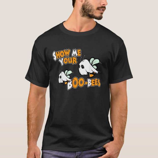 Visa din BooBees Shirt Halloween Funny Party T Shirt (Framsida)