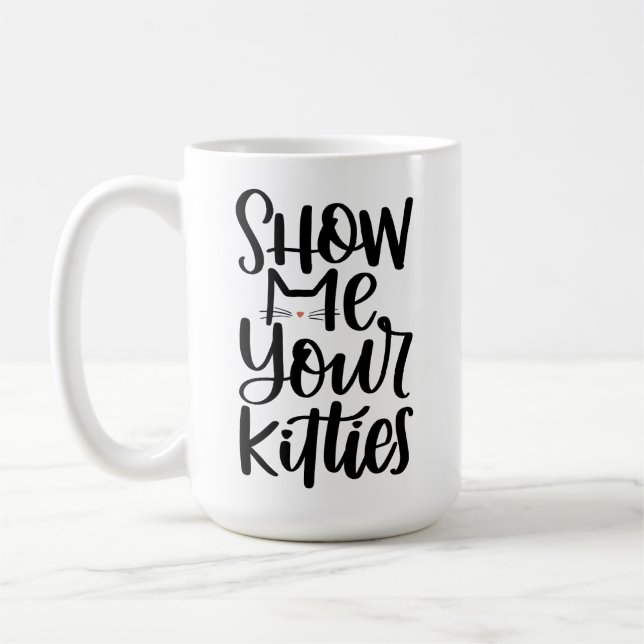 Visa din Kattunge, handauktoriserad design Kaffemugg (Vänster)