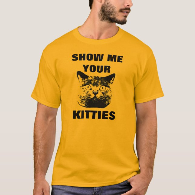 VISA DIN KATTUNGE T-SHIRT (Framsida)