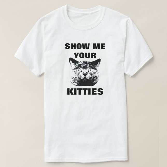 VISA DIN KATTUNGE T-SHIRT (Design framsida)