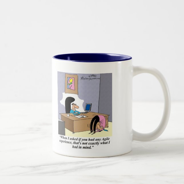 Visa din lättrörliga expertis! Två-Tonad mugg (Höger)