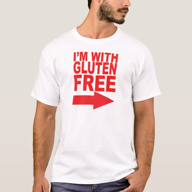 Visa din service för din Gluten-Fria älskade! Tee (Framsida)