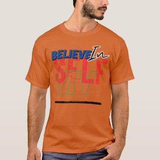 Visa din självsäkerhet inspirerande SBelief pojke T Shirt