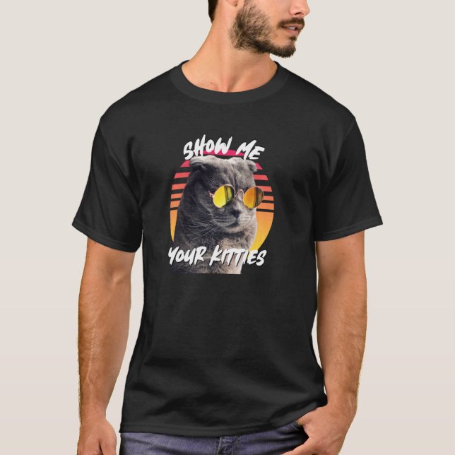 Visa din skotska solglassot i Kattunge T Shirt (Framsida)