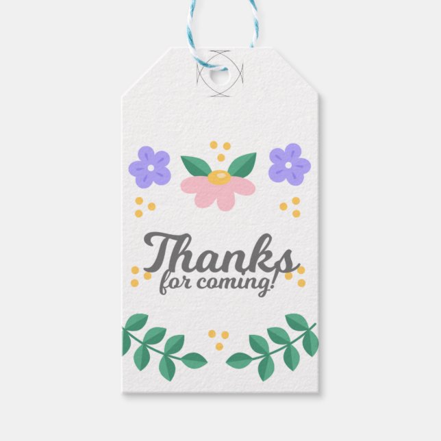 Visa din tacksamhet med Tacken Personlig Presentetikett (Framsidan)