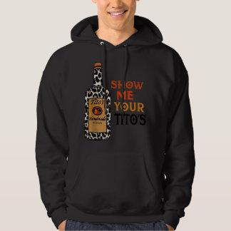 Visa din titos fina drickande Vodka Alcohol L Hoodie