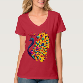 Visa dina fjädrar V-Nacke T-Shirt