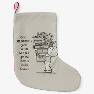 Visa dina gåvor liten julstrumpa