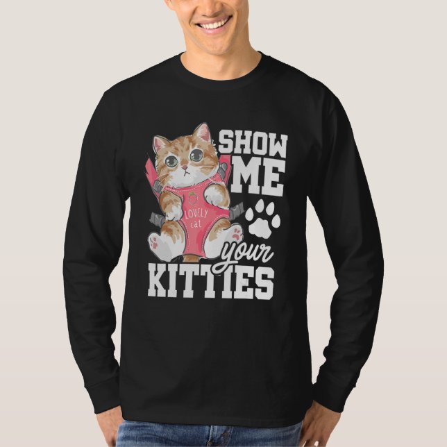 Visa dina Kattunge-kattägare-kattträningsdjur T Shirt (Framsida)