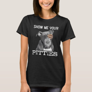 Visa dina Pitbull-Hundälskare För manar T Shirt