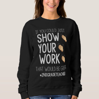 Visa Ditt Arbete HBack To School 2:a Klass Lärar T Shirt