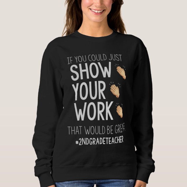 Visa Ditt Arbete  HBack To School  2:a Klass Lärar T Shirt (Framsida)