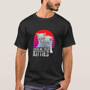 Visa ditt Kattunge-fina Retro- och Vintage-katt T Shirt