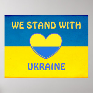 Visa ditt stöd för Ukraina med detta Poster