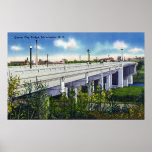 Visa drottning City Bridge Poster