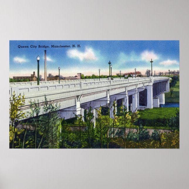 Visa drottning City Bridge Poster (Framsidan)