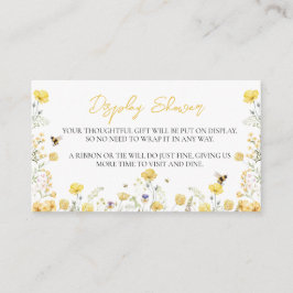 Visa dusch Vildblomma Blommig Honungsbi Tilläggskort