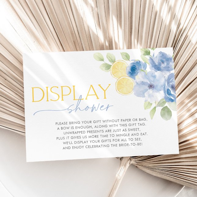 Visa Duschkort Huvudsaklig Bröllopsdusch Tack Kort (Display Shower Bridal Shower Enclosure Card)