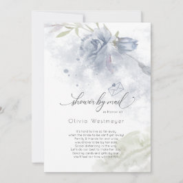 Visa efter E-post: Dusty Blue Ro Flowers Inbjudningar