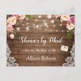 Visa efter Mail Rustic Blommigt Snöre String Ljus Vykort