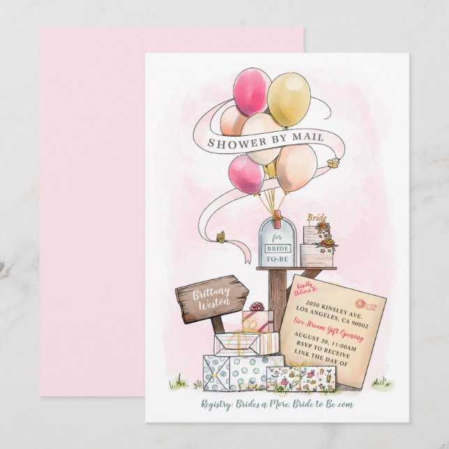 Visa efter Virtuell e-postpostlåda för Möhippa Inbjudningar (Fram/baksida)