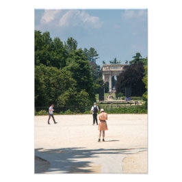 Visa en båge fototryck