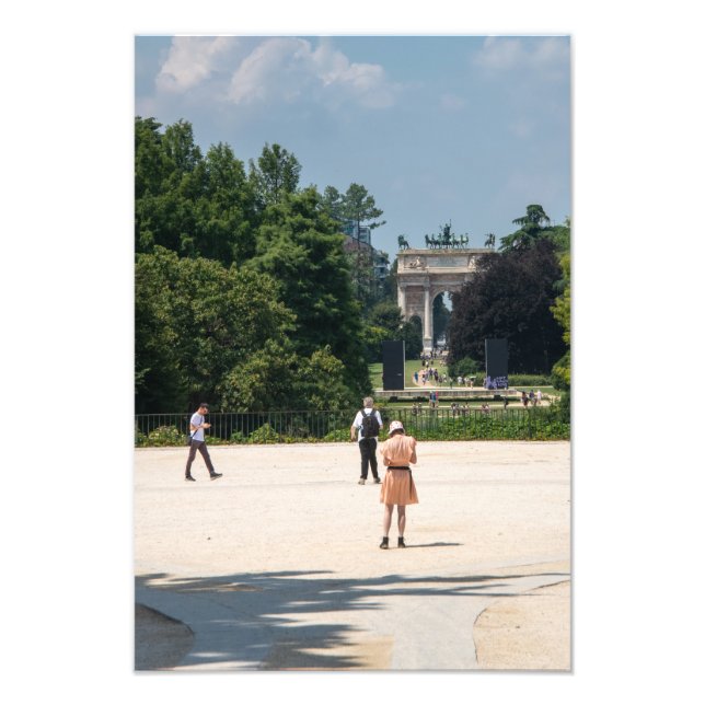 Visa en båge fototryck (Framsidan)