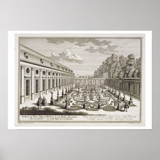 Visa en blomsterträdgård nära Wien från Vorstel Poster (Framsidan)