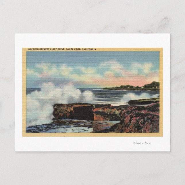 Visa en brytare på Väster Cliff Drive Vykort (Framsida)
