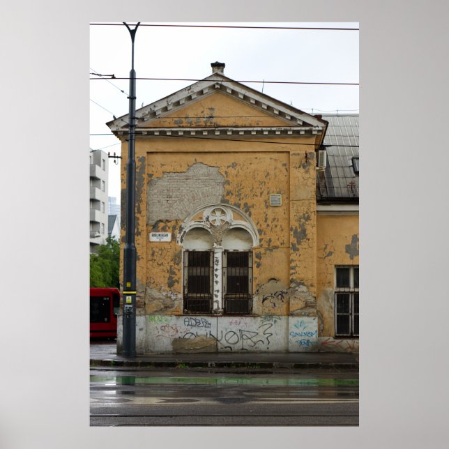 Visa en försummad gammal Byggnad Poster (Framsidan)