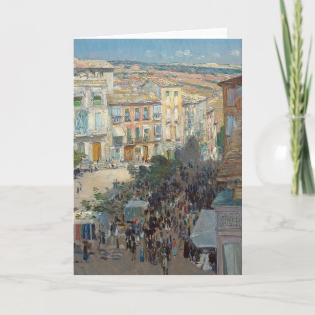 Visa en sydlig Fransk stad | Childe Hassam Kort (Framsida)